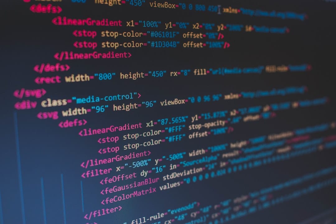Close-up of TypeScript code in a syntax-highlighted editor with blue type annotations.